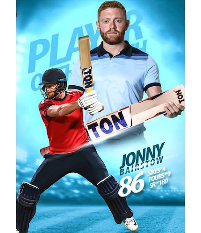 TON “Jonny Bairstow" Player Edition English Willow Cricket Bat
