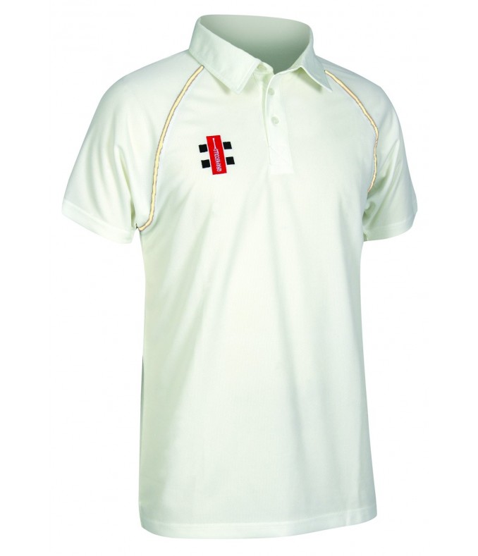 Gray-Nicolls Matrix Cricket Shirt - Ivory Piping