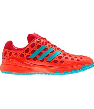 Adidas Adizero Hockey Shoes - Red/Aqua