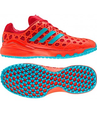 Adidas Adizero Hockey Shoes - Red/Aqua