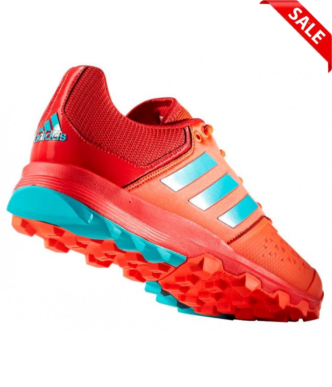 Adidas FlexCloud Hockey Shoes - Red/Aqua 