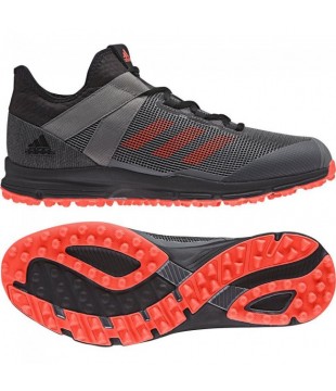 Adidas Zone Dox 1.9S Hockey Shoes - Black/Red